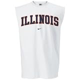 Nike Illinois Fighting Illini White College Classic Sleeveless T-shirt