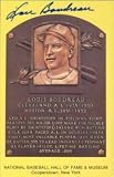 Lou Boudreau Autograph/Signed Baseball HOF Plaque