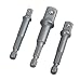 TEKTON 2902 Power Drill Extension Socket Adapter Set, 3-Piece