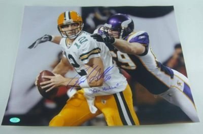 Jared Allen Autographed/Hand Signed ''sax Machine'' 16x20 Photo Ja Auth