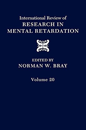 International Review of Research in Mental Retardation: 20