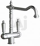 Elkay Victoria Collection LK2444AB Double Lever Cast Spout Faucet with 9-3/4