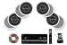 Sony HD Digital Cinematic Sound 770 Watts 7.1 Channel 3D A/V Receiver with iPhone & iPod Dock + Yamaha Custom Easy-to-install Natural Sound In-Ceiling 3-Way 100 watts Speaker (Set of 4) with Dual Tweeters & 6-1/2" Woofer + 100ft 16 AWG Speaker Wire