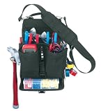 Custom LeatherCraft 1510 13 Pocket Electricians Tool Pouch with Plastic Tray