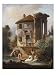 Washerwomen Outside the Temple of the Sibyl, Tivoli Giclee Poster Print by Hubert Robert, 18x24