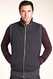 Funnel Neck Faux Fur Lined Gilet