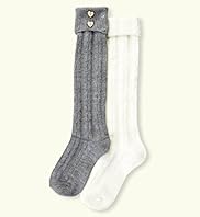 2 Pairs of Older Girls Autograph Knee High Socks