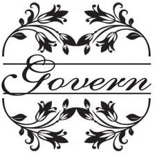 Fancy Flowers Monogram Stamp