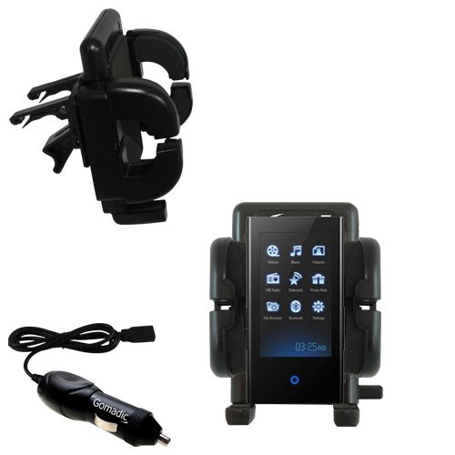Samsung P2 Auto Vent Holder with Car Charger - Uses Gomadic TipExchange