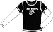 Long-Sleeve Black/White "Double" Basketball Tee (Adult S)
