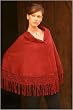 Alpaca wool cape, 'Terracotta' Alpaca wool cape, 'Terracotta'