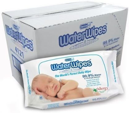 Water Baby Wipes Super Value Box 60 Wipes (Pack of 12, Total 720 Wipes) by Irish Breeze
