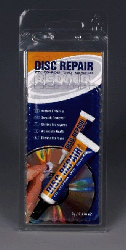Disc Repair Set Blister (1 Tube Polierpaste, Feuchttuch, Poliertuch, Schleifpapier)