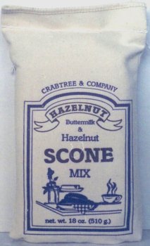 Hazelnut Scone Mix 18oz. by Crabtree & Company
