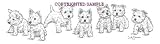 West Highland Terrier - Puppies in a Row by Cindy Farmer