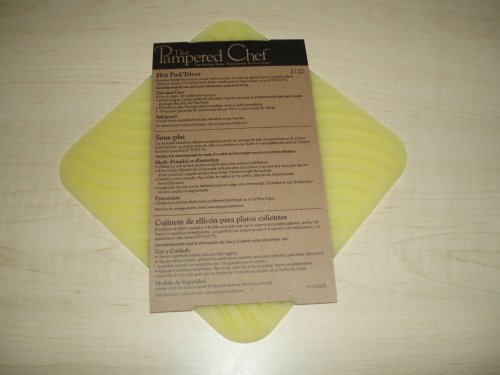 Pampered Chef Hot Pad Trivet Lemon Yellow #2122
