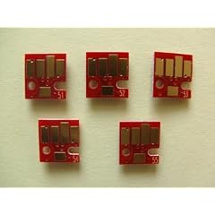 5x Auto Reset Chip mit F�llstandsanzeige f�r Canon, geeignet f�r Canon PIXMA IP3600/IP3680 /IP4600 /IP4680/IP4700/ PIXMA MP540/MP 550/ MP 560/ MP620 / MP630/ MP640/ MP980 MX860, kompatibel zu PGI 520, CLI 521