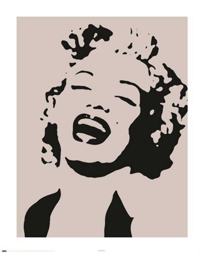 Empire Merchandising 523280 Monroe Marilyn - Stencil - Musik Film Frauen VIP Mini-Poster - Preisvergleich