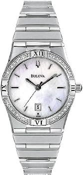 Bulova #96R009 Women's Windmere Diamond Accented MOP Dial Watch