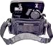 Black Leather Camcorder and Camera Bag