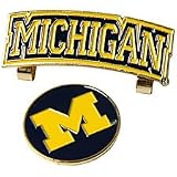Collegiate Slider Ball Marker Cap/Belt Clip - Michigan