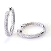 0.48 Carat 14KWG Diamond Hoop Earrings