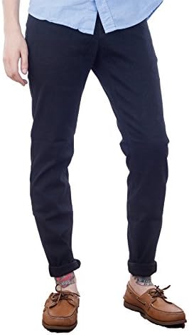 Mens Skinny Jeans by Product of Society - Skinny Slim Fit Jeans (38Wx32L, Navy Blue)