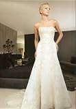 Ivory Satin and Lace Mermaid Wedding Gown