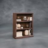 Jamocha Wood Finish Three Shelf Bookcase Jamocha Wood Finish