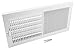 Accord AB3BRWH146 Baseboard Grille with 1/3-Inch Fins Louvered Design, 14-Inch x 6-Inch(Duct Opening Measurements), White