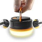 Yoosion LEDランタン モバイルバッテリー 3000mAh 充電式 小型 テントライト スマホ充電対応 アウトドアライト 3W LED 連続点灯17時間 3段階モード調節 フック搭載 夜釣り 