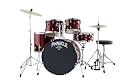Ludwig Pinnacle Complete 5 piece Drumset by Ludwig, Wine Red Metallic