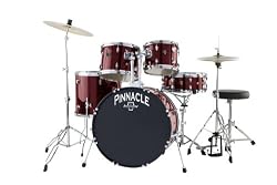 Ludwig Pinnacle Complete 5 piece Drumset by Ludwig, Wine Red Metallic