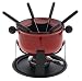 Kitchen & Housewares : Trudeau Greetings Meat Fondue - Non Stick - Red
