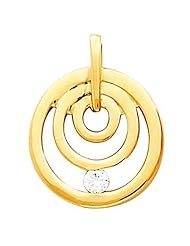 18K Yellow Gold Diamond Pendant - 0.15 Ct. -- LIFETIME WARRANTY