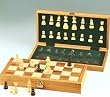 15" Wood Folding Chess Set, King:3" - Chess Chess Sets