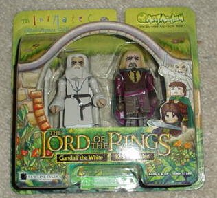 Childrens Toyshop  Toys : Lord of the Rings Mini Mates Twin Packs Gandalf the White & King Theoden