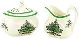 Spode Christmas Tree Sugar and Creamer Set