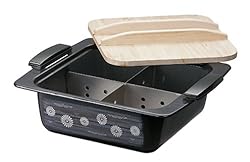 ホーローおでん鍋 角型 桃山(ももやま) IH200V対応 27cm HA-O27