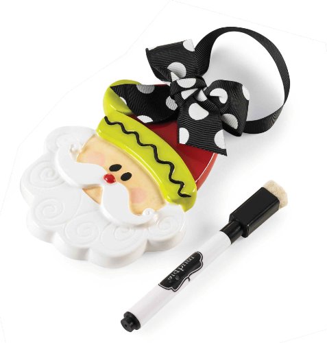 Mud Pie Ornament with Personalization, Santa Mud Pie Ornament with Personalization, Santa