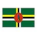 Dominica 3ft x 5ft Polyester Flag