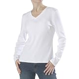 Cherokee® White Ultimate Long-Sleeve V-Neck Tee