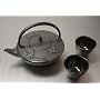 Japanese Cast Iron Tea Pot Set/Black Crane 24 oz