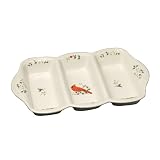 Pfaltzgraff Winterberry Cardinal 14-Inch X 9-Inch Three Section Serving Tray