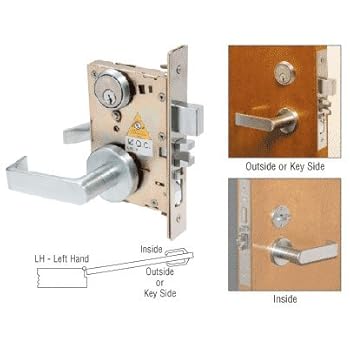 CRL Left Hand Heavy-Duty Mortise Lever Lock