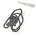 BestDealUSA Fashion Wooden Map Africa Piece Pendant Rosary Bead Chain Necklace Gift