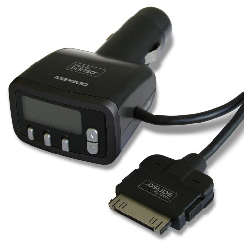 Electronics: Maximo FM Transmitter and Car Charger for Sansa MP3 Players