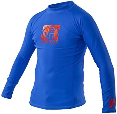 Body Glove Wetsuit Junior Basic Fitted Long Arm Rash Guard, Royal, 16