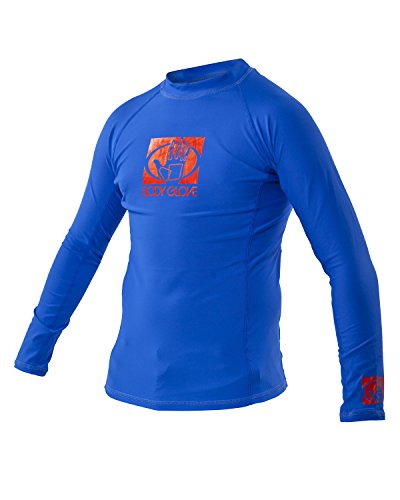 Body Glove Wetsuit Junior Basic Fitted Long Arm Rash Guard, Royal, 16
