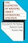 The Elements of Writing About Literature and Film